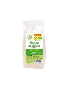 Harina de avena integral molida sin gluten bio 500g Sol Natural